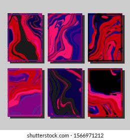 Artistic covers design. Creative fluid colors backgrounds. Trendy design. Eps10 vector