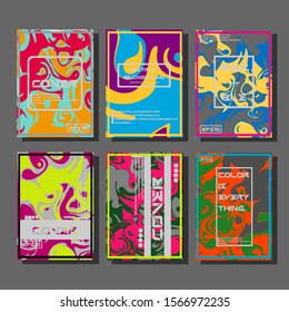 Artistic covers design. Creative fluid colors backgrounds. Trendy design. Eps10 vector