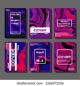 Artistic covers design. Creative fluid colors backgrounds. Trendy design. Eps10 vector