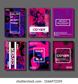 Artistic covers design. Creative fluid colors backgrounds. Trendy design. Eps10 vector
