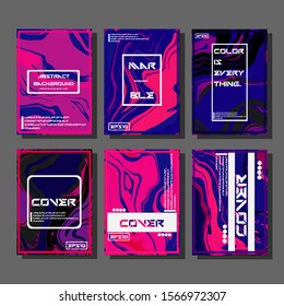 Artistic covers design. Creative fluid colors backgrounds. Trendy design. Eps10 vector