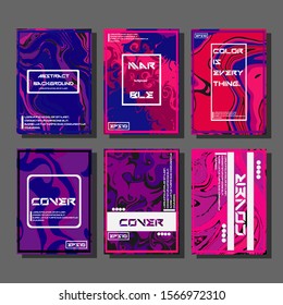 Artistic covers design. Creative fluid colors backgrounds. Trendy design. Eps10 vector
