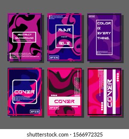 Artistic covers design. Creative fluid colors backgrounds. Trendy design. Eps10 vector