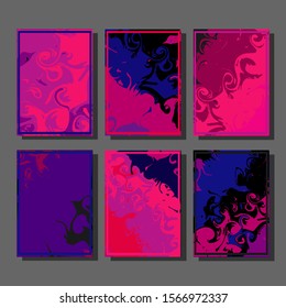 Artistic covers design. Creative fluid colors backgrounds. Trendy design. Eps10 vector