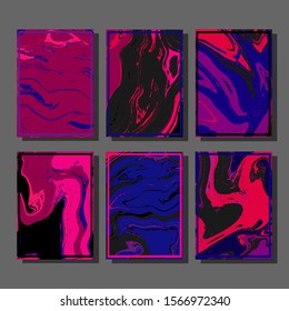 Artistic covers design. Creative fluid colors backgrounds. Trendy design. Eps10 vector