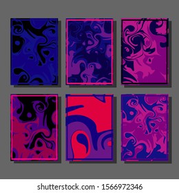 Artistic covers design. Creative fluid colors backgrounds. Trendy design. Eps10 vector