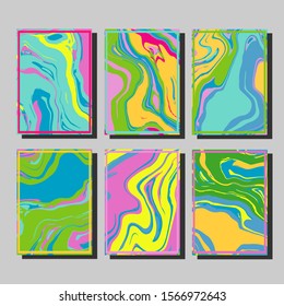 Artistic covers design. Creative fluid colors backgrounds. Trendy design. Eps10 vector