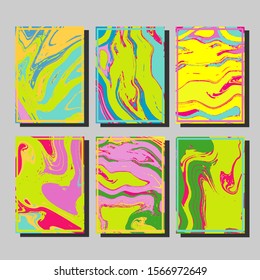 Artistic covers design. Creative fluid colors backgrounds. Trendy design. Eps10 vector