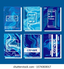 Artistic covers design. Creative fluid colors backgrounds. Trendy design. Eps10 vector