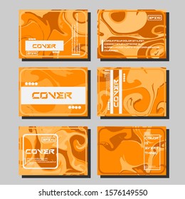 Artistic covers design. Creative fluid colors backgrounds. Trendy design. Eps10 vector