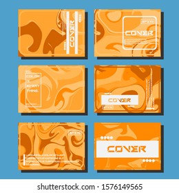Artistic covers design. Creative fluid colors backgrounds. Trendy design. Eps10 vector