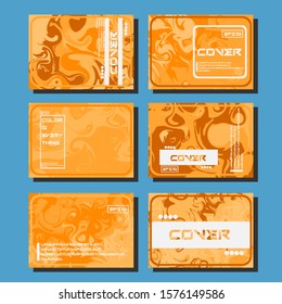 Artistic covers design. Creative fluid colors backgrounds. Trendy design. Eps10 vector