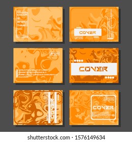 Artistic covers design. Creative fluid colors backgrounds. Trendy design. Eps10 vector