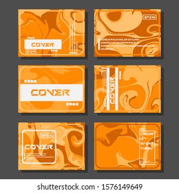Artistic covers design. Creative fluid colors backgrounds. Trendy design. Eps10 vector