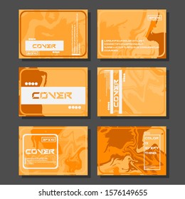 Artistic covers design. Creative fluid colors backgrounds. Trendy design. Eps10 vector