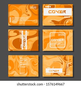 Artistic covers design. Creative fluid colors backgrounds. Trendy design. Eps10 vector