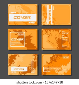 Artistic covers design. Creative fluid colors backgrounds. Trendy design. Eps10 vector