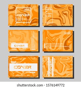 Artistic covers design. Creative fluid colors backgrounds. Trendy design. Eps10 vector