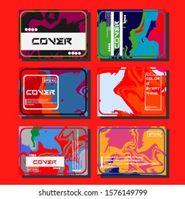 Artistic covers design. Creative fluid colors backgrounds. Trendy design. Eps10 vector