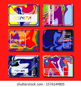 Artistic covers design. Creative fluid colors backgrounds. Trendy design. Eps10 vector