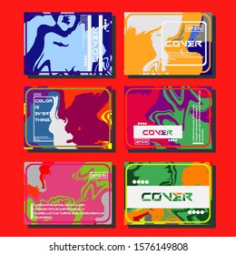 Artistic covers design. Creative fluid colors backgrounds. Trendy design. Eps10 vector