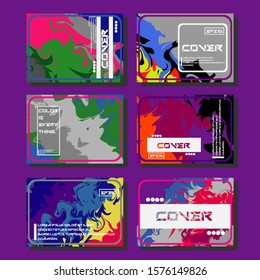 Artistic covers design. Creative fluid colors backgrounds. Trendy design. Eps10 vector