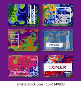 Artistic covers design. Creative fluid colors backgrounds. Trendy design. Eps10 vector