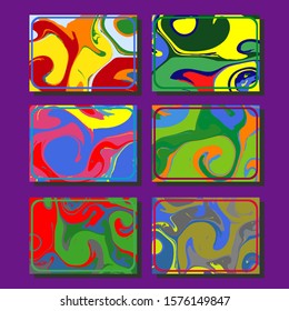 Artistic covers design. Creative fluid colors backgrounds. Trendy design. Eps10 vector