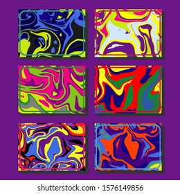 Artistic covers design. Creative fluid colors backgrounds. Trendy design. Eps10 vector