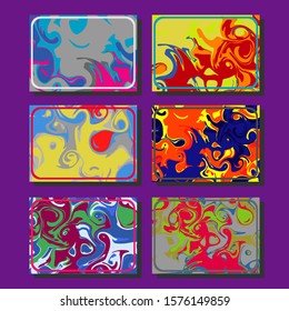 Artistic covers design. Creative fluid colors backgrounds. Trendy design. Eps10 vector