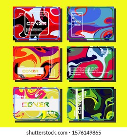 Artistic covers design. Creative fluid colors backgrounds. Trendy design. Eps10 vector