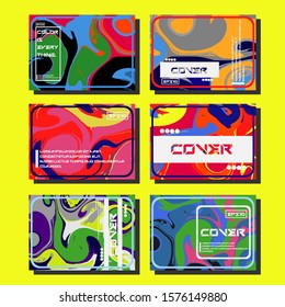 Artistic covers design. Creative fluid colors backgrounds. Trendy design. Eps10 vector
