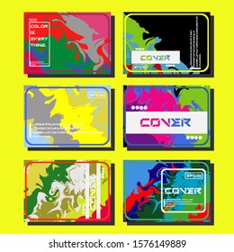 Artistic covers design. Creative fluid colors backgrounds. Trendy design. Eps10 vector
