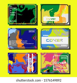 Artistic covers design. Creative fluid colors backgrounds. Trendy design. Eps10 vector
