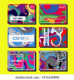 Artistic covers design. Creative fluid colors backgrounds. Trendy design. Eps10 vector