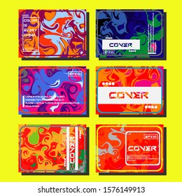 Artistic covers design. Creative fluid colors backgrounds. Trendy design. Eps10 vector