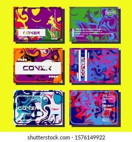 Artistic covers design. Creative fluid colors backgrounds. Trendy design. Eps10 vector