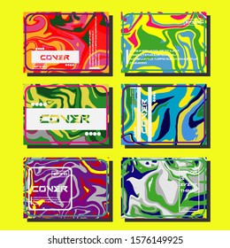 Artistic covers design. Creative fluid colors backgrounds. Trendy design. Eps10 vector