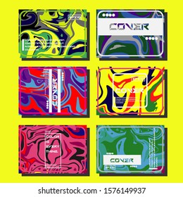 Artistic covers design. Creative fluid colors backgrounds. Trendy design. Eps10 vector