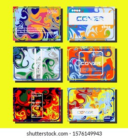 Artistic covers design. Creative fluid colors backgrounds. Trendy design. Eps10 vector