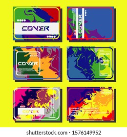 Artistic covers design. Creative fluid colors backgrounds. Trendy design. Eps10 vector
