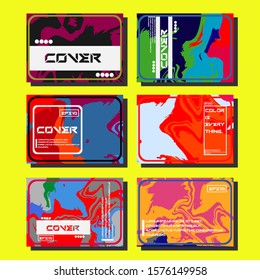 Artistic covers design. Creative fluid colors backgrounds. Trendy design. Eps10 vector