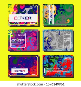 Artistic covers design. Creative fluid colors backgrounds. Trendy design. Eps10 vector