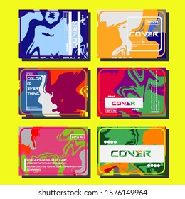 Artistic covers design. Creative fluid colors backgrounds. Trendy design. Eps10 vector
