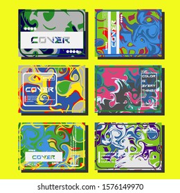 Artistic covers design. Creative fluid colors backgrounds. Trendy design. Eps10 vector