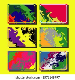 Artistic covers design. Creative fluid colors backgrounds. Trendy design. Eps10 vector