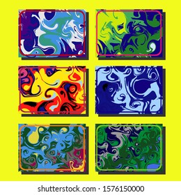 Artistic covers design. Creative fluid colors backgrounds. Trendy design. Eps10 vector