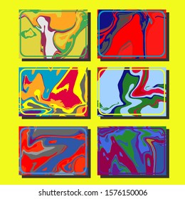 Artistic covers design. Creative fluid colors backgrounds. Trendy design. Eps10 vector