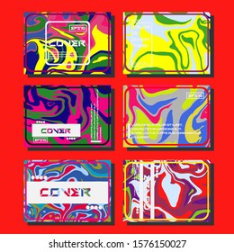 Artistic covers design. Creative fluid colors backgrounds. Trendy design. Eps10 vector