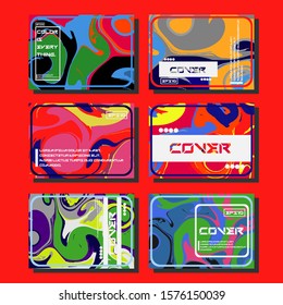Artistic covers design. Creative fluid colors backgrounds. Trendy design. Eps10 vector